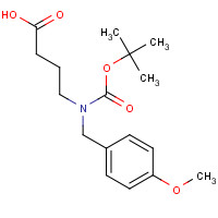 947661-79-2 4-[(4-methoxyphenyl)methyl-[(2-methylpropan-2-yl)oxycarbonyl]amino]butanoic acid chemical structure