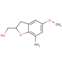 1373669-39-6 (7-amino-5-methoxy-2,3-dihydro-1-benzofuran-2-yl)methanol chemical structure
