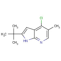 1187448-81-2 2-tert-butyl-4-chloro-5-methyl-1H-pyrrolo[2,3-b]pyridine chemical structure
