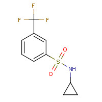 882423-14-5 N-cyclopropyl-3-(trifluoromethyl)benzenesulfonamide chemical structure