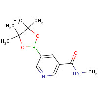 1218791-25-3 N-methyl-5-(4,4,5,5-tetramethyl-1,3,2-dioxaborolan-2-yl)pyridine-3-carboxamide chemical structure