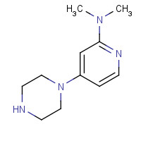1311383-43-3 N,N-dimethyl-4-piperazin-1-ylpyridin-2-amine chemical structure
