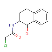 88058-27-9 2-chloro-N-(1-oxo-3,4-dihydro-2H-naphthalen-2-yl)acetamide chemical structure
