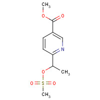 1366664-23-4 methyl 6-(1-methylsulfonyloxyethyl)pyridine-3-carboxylate chemical structure