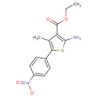 174072-89-0 ethyl 2-amino-4-methyl-5-(4-nitrophenyl)thiophene-3-carboxylate chemical structure