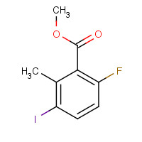 1149379-04-3 methyl 6-fluoro-3-iodo-2-methylbenzoate chemical structure