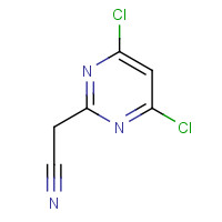 63155-43-1 2-(4,6-dichloropyrimidin-2-yl)acetonitrile chemical structure