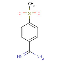17574-50-4 4-methylsulfonylbenzenecarboximidamide chemical structure