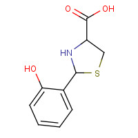 72678-82-1 2-(2-hydroxyphenyl)-1,3-thiazolidine-4-carboxylic acid chemical structure