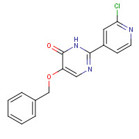 1333240-19-9 2-(2-chloropyridin-4-yl)-5-phenylmethoxy-1H-pyrimidin-6-one chemical structure