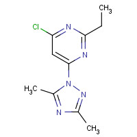 1429635-17-5 4-chloro-6-(3,5-dimethyl-1,2,4-triazol-1-yl)-2-ethylpyrimidine chemical structure