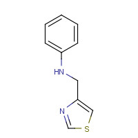15869-08-6 N-(1,3-thiazol-4-ylmethyl)aniline chemical structure