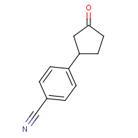 284022-94-2 4-(3-oxocyclopentyl)benzonitrile chemical structure