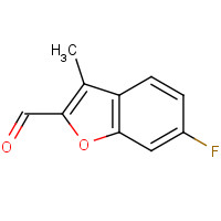 1186541-44-5 6-fluoro-3-methyl-1-benzofuran-2-carbaldehyde chemical structure
