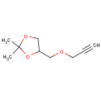 13580-09-1 2,2-dimethyl-4-(prop-2-ynoxymethyl)-1,3-dioxolane chemical structure