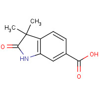 127267-57-6 3,3-dimethyl-2-oxo-1H-indole-6-carboxylic acid chemical structure