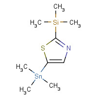 108306-57-6 trimethyl-(5-trimethylstannyl-1,3-thiazol-2-yl)silane chemical structure