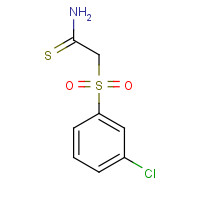 59865-86-0 2-(3-chlorophenyl)sulfonylethanethioamide chemical structure