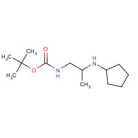 1284246-29-2 tert-butyl N-[2-(cyclopentylamino)propyl]carbamate chemical structure