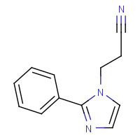 23996-12-5 3-(2-phenylimidazol-1-yl)propanenitrile chemical structure