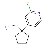 1195178-58-5 [1-(2-chloropyridin-4-yl)cyclopentyl]methanamine chemical structure