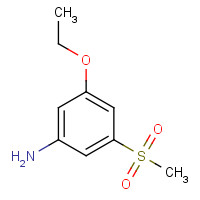 1335496-14-4 3-ethoxy-5-methylsulfonylaniline chemical structure