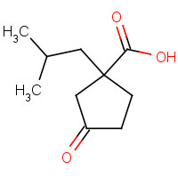 400770-68-5 1-(2-methylpropyl)-3-oxocyclopentane-1-carboxylic acid chemical structure