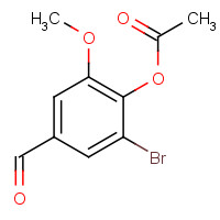 308088-29-1 (2-bromo-4-formyl-6-methoxyphenyl) acetate chemical structure