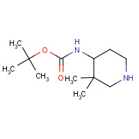 544443-41-6 tert-butyl N-(3,3-dimethylpiperidin-4-yl)carbamate chemical structure
