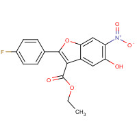 691857-46-2 ethyl 2-(4-fluorophenyl)-5-hydroxy-6-nitro-1-benzofuran-3-carboxylate chemical structure