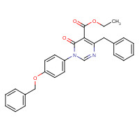 960298-95-7 ethyl 4-benzyl-6-oxo-1-(4-phenylmethoxyphenyl)pyrimidine-5-carboxylate chemical structure