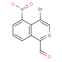 171880-56-1 4-bromo-5-nitroisoquinoline-1-carbaldehyde chemical structure