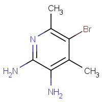 89728-15-4 5-bromo-4,6-dimethylpyridine-2,3-diamine chemical structure