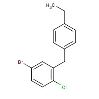 879545-41-2 4-bromo-1-chloro-2-[(4-ethylphenyl)methyl]benzene chemical structure