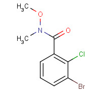 842135-29-9 3-bromo-2-chloro-N-methoxy-N-methylbenzamide chemical structure