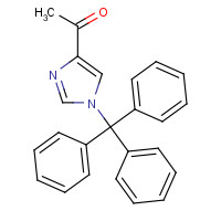 116795-55-2 1-(1-tritylimidazol-4-yl)ethanone chemical structure