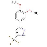 845266-33-3 3-(3,4-dimethoxyphenyl)-5-(trifluoromethyl)-1H-pyrazole chemical structure
