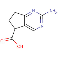 1426072-28-7 2-amino-6,7-dihydro-5H-cyclopenta[d]pyrimidine-5-carboxylic acid chemical structure