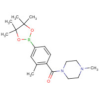1092563-26-2 (4-methylpiperazin-1-yl)-[2-methyl-4-(4,4,5,5-tetramethyl-1,3,2-dioxaborolan-2-yl)phenyl]methanone chemical structure