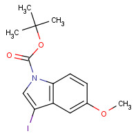 192189-10-9 tert-butyl 3-iodo-5-methoxyindole-1-carboxylate chemical structure