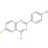 881310-87-8 2-(4-bromophenyl)-4-chloro-6-fluoroquinazoline chemical structure