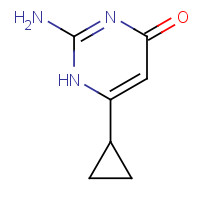 21573-08-0 2-amino-6-cyclopropyl-1H-pyrimidin-4-one chemical structure