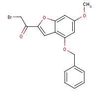 1476847-52-5 2-bromo-1-(6-methoxy-4-phenylmethoxy-1-benzofuran-2-yl)ethanone chemical structure