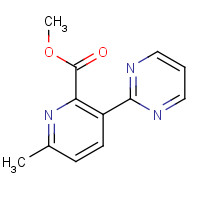 1228430-68-9 methyl 6-methyl-3-pyrimidin-2-ylpyridine-2-carboxylate chemical structure