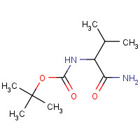 73674-46-1 tert-butyl N-(1-amino-3-methyl-1-oxobutan-2-yl)carbamate chemical structure