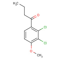 41715-70-2 1-(2,3-dichloro-4-methoxyphenyl)butan-1-one chemical structure