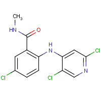 1224888-15-6 5-chloro-2-[(2,5-dichloropyridin-4-yl)amino]-N-methylbenzamide chemical structure
