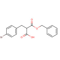 82611-57-2 2-[(4-bromophenyl)methyl]-3-oxo-3-phenylmethoxypropanoic acid chemical structure