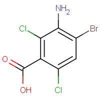 1415124-69-4 3-amino-4-bromo-2,6-dichlorobenzoic acid chemical structure