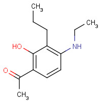 69049-68-9 1-[4-(ethylamino)-2-hydroxy-3-propylphenyl]ethanone chemical structure